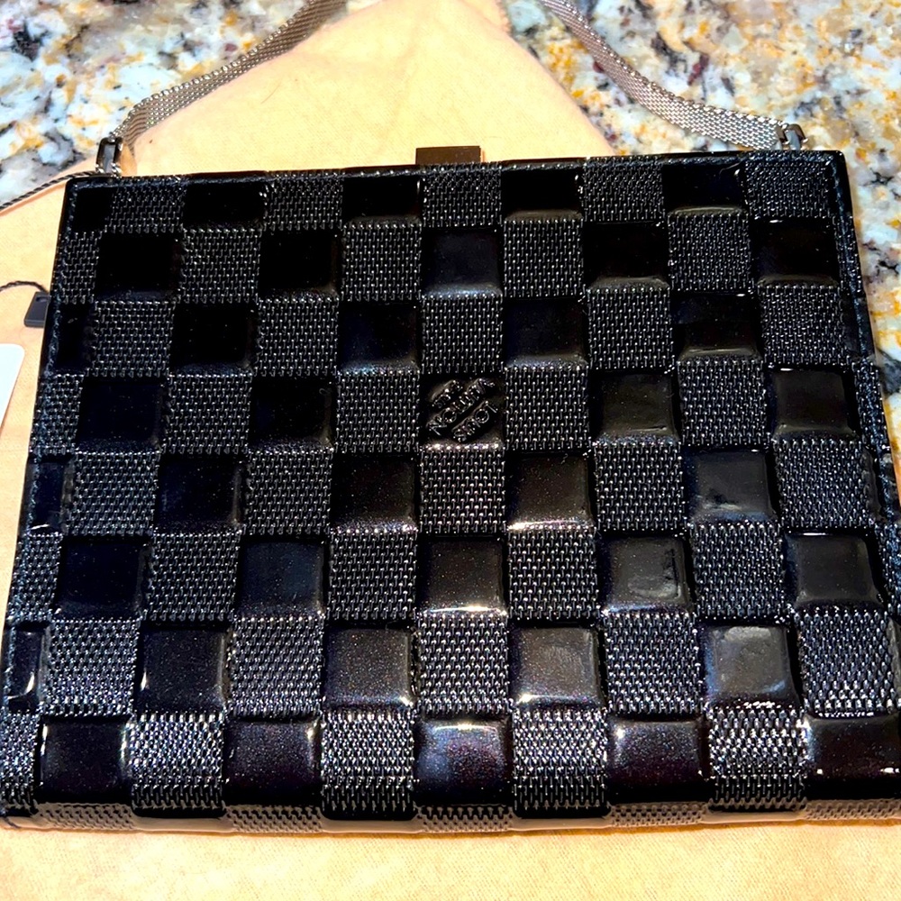 LOUIS VUITTON, Paris - this exquisite Damier Vernis Ange PM retails at $1200